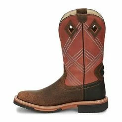 New ✔️ Justin Men's Dalhart Waterproof Western Work 🥾 Boots - Nano Composite Toe Brown ❤️ -Justin Shop unnamed file 435