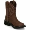 Discount 🥰 Justin 👩 Women's Gemma Western 🥾 Boots - Round Toe Distressed Brown 🔥 -Justin Shop unnamed file 440