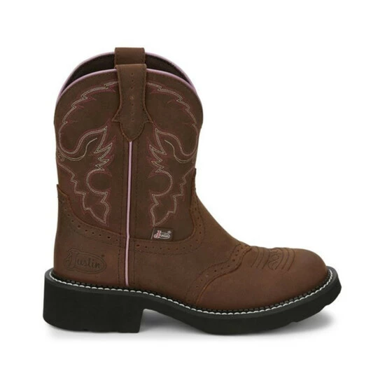 Discount 🥰 Justin 👩 Women's Gemma Western 🥾 Boots - Round Toe Distressed Brown 🔥 4 Discount 🥰 Justin 👩 Women's Gemma Western 🥾 Boots - Round Toe Distressed Brown 🔥 - Image 2