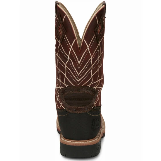 Outlet 💯 Justin Men's Derrickman Western Work 🥾 Boots - Composite Toe Cognac ✔️ 6 Outlet 💯 Justin Men's Derrickman Western Work 🥾 Boots - Composite Toe Cognac ✔️ - Image 4