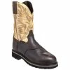 Promo 🛒 Justin Men's Superintendent Western Work 🥾 Boots - Steel Toe Brown 🤩 -Justin Shop unnamed file 482