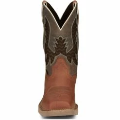Deals 👏 Justin Men's Stampede Bolt Nano Comp Pull-On Western Work 🥾 Boots - Square Toe Brown 🔔 -Justin Shop unnamed file 508
