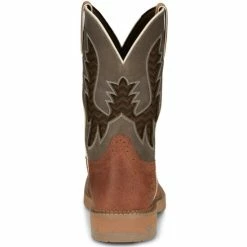 Deals 👏 Justin Men's Stampede Bolt Nano Comp Pull-On Western Work 🥾 Boots - Square Toe Brown 🔔 -Justin Shop unnamed file 509