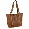 Brand new 🔥 Justin 👩 Women's Brown Laced Trip Leather Tote Bag 😉