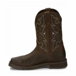 Discount 🎉 Justin Men's Amarillo Cactus Western Work 🥾 Boots - Steel Toe Brown 👏 -Justin Shop unnamed file 515