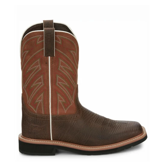 Cheapest ๐ Justin Men's Electrician Western Work ๐ฅพ Boots - Soft Toe Chestnut ๐ 4 Cheapest ๐ Justin Men's Electrician Western Work ๐ฅพ Boots - Soft Toe Chestnut ๐ - Image 2