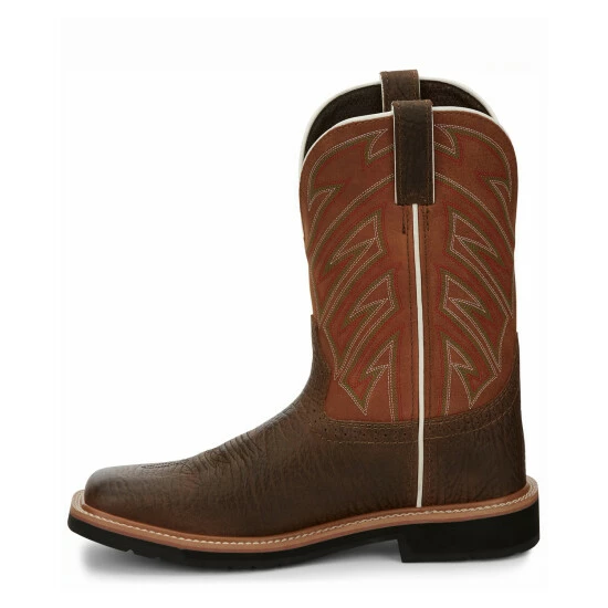 Cheapest ๐ Justin Men's Electrician Western Work ๐ฅพ Boots - Soft Toe Chestnut ๐ 5 Cheapest ๐ Justin Men's Electrician Western Work ๐ฅพ Boots - Soft Toe Chestnut ๐ - Image 3