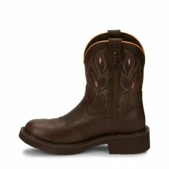 Best deal 🥰 Justin 👩 Women's Gemma Shetland Western 🥾 Boots - Round Toe Dark Brown 🔔 -Justin Shop unnamed file 538