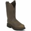 Flash Sale ❤️ Justin Men's J-Max Balusters Electrical Hazard Pull-On Work 🥾 Boots - Steel Toe Chocolate 💯 -Justin Shop unnamed file 543
