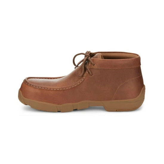 Cheapest ๐งจ Justin Men's Cappie Brown Cowhide Leather Alloy Safety Lace-Up ๐ Shoe - Moc Toe โญ 5 Cheapest ๐งจ Justin Men's Cappie Brown Cowhide Leather Alloy Safety Lace-Up ๐ Shoe - Moc Toe โญ - Image 3