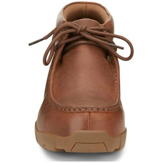 Cheapest ๐งจ Justin Men's Cappie Brown Cowhide Leather Alloy Safety Lace-Up ๐ Shoe - Moc Toe โญ 6 Cheapest ๐งจ Justin Men's Cappie Brown Cowhide Leather Alloy Safety Lace-Up ๐ Shoe - Moc Toe โญ - Image 4