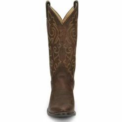 Outlet 😍 Justin Men's Brown Leather Cowboy 🥾 Boots - Medium Toe 🥰 -Justin Shop unnamed file 560