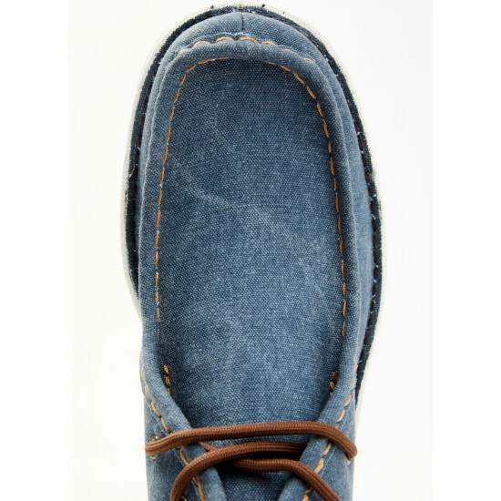 Budget ๐ Justin Men's Hazer Denim Casual Lace-Up Hudson ๐ Shoes - Moc Toe Blue ๐ 8 Budget ๐ Justin Men's Hazer Denim Casual Lace-Up Hudson ๐ Shoes - Moc Toe Blue ๐ - Image 6