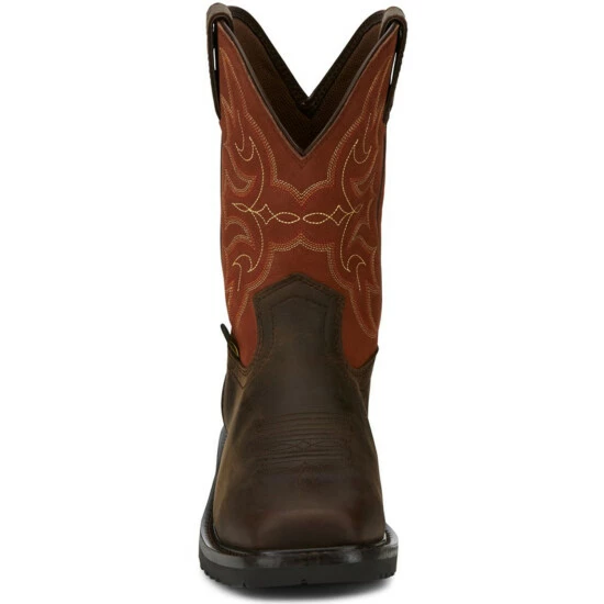 New ๐ Justin Men's Ricochet Waterproof Western Work ๐ฅพ Boots - Composite Toe Met Guard Dark Brown ๐ฅฐ 6 New ๐ Justin Men's Ricochet Waterproof Western Work ๐ฅพ Boots - Composite Toe Met Guard Dark Brown ๐ฅฐ - Image 4