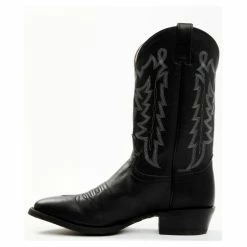 Deals 🧨 Justin Men's Hayne Cowhide Leather Western Boot - Round Toe Black 🔔 -Justin Shop unnamed file 615