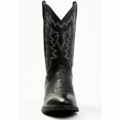 Deals 🧨 Justin Men's Hayne Cowhide Leather Western Boot - Round Toe Black 🔔 -Justin Shop unnamed file 616