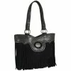 Buy 🎁 Justin 👩 Women's Graphite & Black Fringe Concealed Carry Tote Bag 🎁
