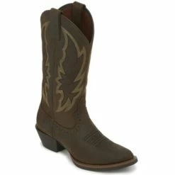 Best reviews of 😀 Justin 👩 Women's Rosella Western 🥾 Boots - Round Toe Dark Brown ❤️