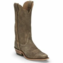 Outlet 🔥 Justin 👩 Women's Bamboo Kamikaze Western 🥾 Boots - Broad Square Toe Brown 😀