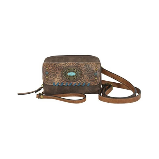 Best Pirce ✨ Justin 👩 Women's Floral Tooled Wristlet Wallet Brown 🔥 3 Best Pirce ✨ Justin 👩 Women's Floral Tooled Wristlet Wallet Brown 🔥