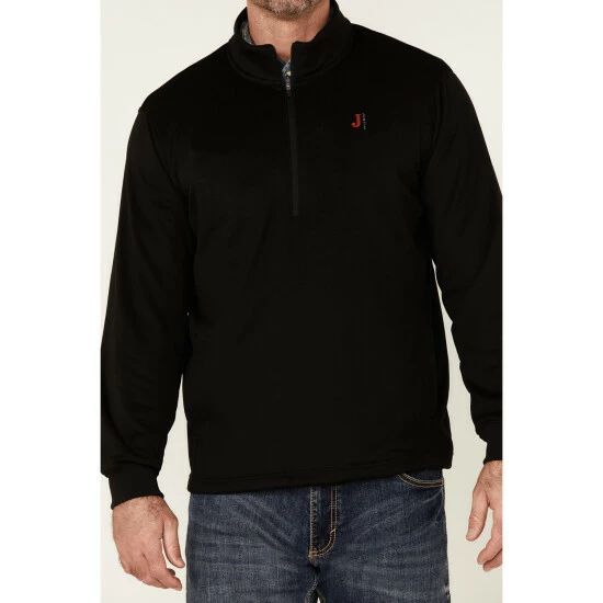Best Pirce 🤩 Justin Men's Heather Black Nashville 1/4 Zip Fleece Pullover 🎁 5 Best Pirce 🤩 Justin Men's Heather Black Nashville 1/4 Zip Fleece Pullover 🎁 - Image 3