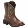 Best deal ✨ Justin 👩 Women's Gemma Brown Western 🥾 Boots - Round Toe Dark Brown 👏 -Justin Shop unnamed file 69