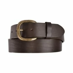 Outlet ๐คฉ Justin Men's Basic Leather Belt Brown โจ