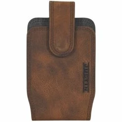 Best Pirce ✔️ Justin Men's Leather Phone Holster Brown 😍