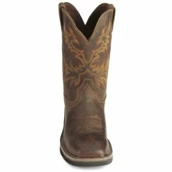 New 👍 Justin Men's Stampede Driller Waterproof Work 🥾 Boots - Plain Toe Tan 😍 -Justin Shop unnamed file 736