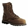 Hot Sale 😍 Justin Men's Pulley Waterproof MetGuard 8" Lace-Up Work 🥾 Boots - Composite Toe Brown 🤩 -Justin Shop unnamed file 740