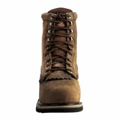 Hot Sale 😍 Justin Men's Pulley Waterproof MetGuard 8" Lace-Up Work 🥾 Boots - Composite Toe Brown 🤩 -Justin Shop unnamed file 743