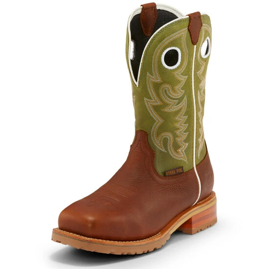 Best Pirce 👍 Justin Men's Marshal Agave Western Work 🥾 Boots - Steel Toe Cognac ⭐ 4 Best Pirce 👍 Justin Men's Marshal Agave Western Work 🥾 Boots - Steel Toe Cognac ⭐ - Image 2