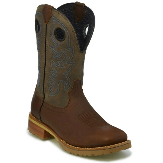 Brand new ๐ Justin Men's Marshal Waterproof Western Work ๐ฅพ Boots - Square Toe Brown โ 3 Brand new ๐ Justin Men's Marshal Waterproof Western Work ๐ฅพ Boots - Square Toe Brown โ