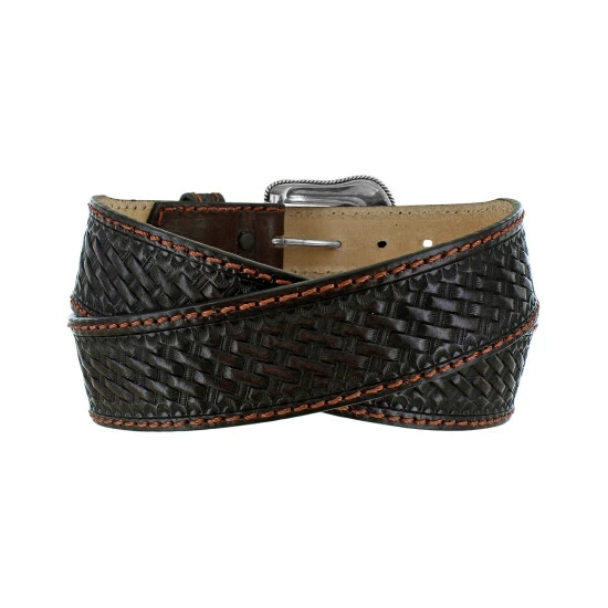 Top 10 👏 Justin Men's Brown Beaumont Western Belt 🥰 4 Top 10 👏 Justin Men's Brown Beaumont Western Belt 🥰 - Image 2