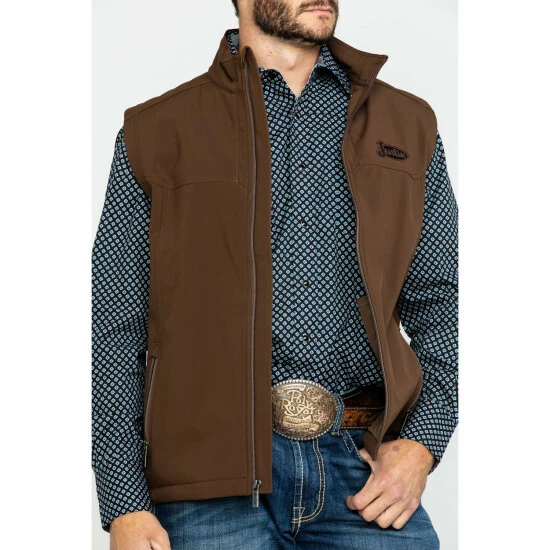 New ๐ Justin Men's Chocolate Laminated Bonded Vest ๐คฉ 6 New ๐ Justin Men's Chocolate Laminated Bonded Vest ๐คฉ - Image 4