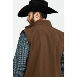 New ๐ Justin Men's Chocolate Laminated Bonded Vest ๐คฉ 12 New ๐ Justin Men's Chocolate Laminated Bonded Vest ๐คฉ -Justin Shop unnamed file 821