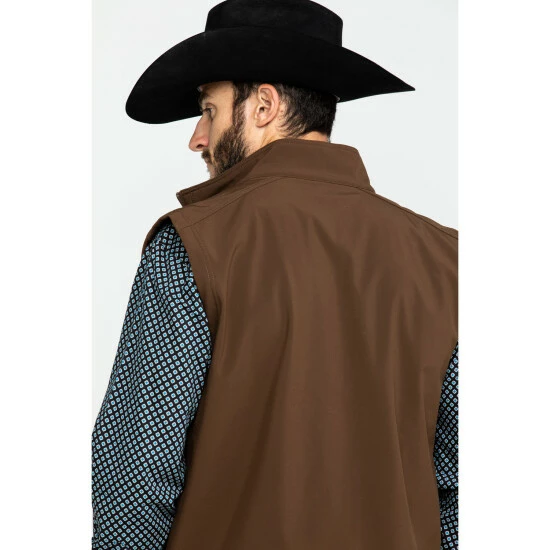 New ๐ Justin Men's Chocolate Laminated Bonded Vest ๐คฉ 7 New ๐ Justin Men's Chocolate Laminated Bonded Vest ๐คฉ - Image 5