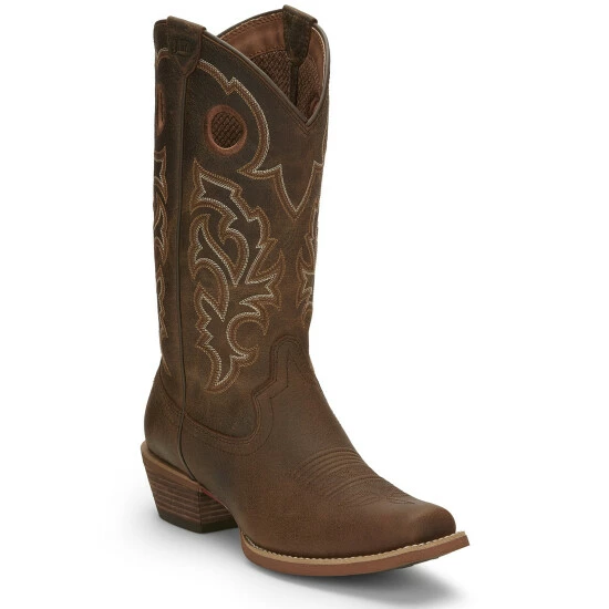New ๐ Justin Men's Puncher Brown Western ๐ฅพ Boots - Wide Square Toe ๐ 3 New ๐ Justin Men's Puncher Brown Western ๐ฅพ Boots - Wide Square Toe ๐