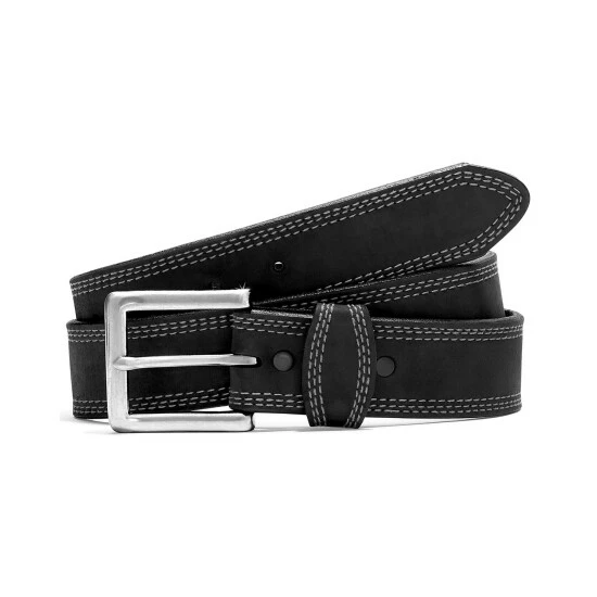 Brand new ๐ Justin Leegin Men's Triple Stitch Belt Black ๐ 3 Brand new ๐ Justin Leegin Men's Triple Stitch Belt Black ๐