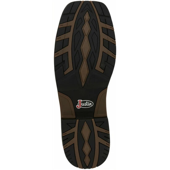 New ๐ฅ Justin Men's Fireman Brown Western ๐ฅพ Boots - Square Toe ๐ 9 New ๐ฅ Justin Men's Fireman Brown Western ๐ฅพ Boots - Square Toe ๐ - Image 7