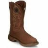 Hot Sale ✨ Justin Men's Rush Barley Western Work 🥾 Boots - Soft Toe Brown 🧨 -Justin Shop unnamed file 923