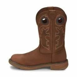 Hot Sale ✨ Justin Men's Rush Barley Western Work 🥾 Boots - Soft Toe Brown 🧨 -Justin Shop unnamed file 925