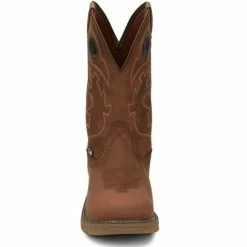Hot Sale ✨ Justin Men's Rush Barley Western Work 🥾 Boots - Soft Toe Brown 🧨 -Justin Shop unnamed file 926
