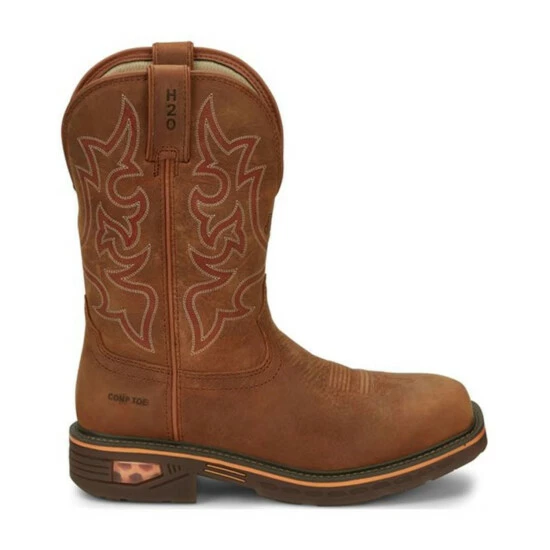 Hot Sale ๐ฏ Justin Men's Resistor Russet Waterproof Western Work ๐ฅพ Boots - Nano Composite Toe Russett ๐ 4 Hot Sale ๐ฏ Justin Men's Resistor Russet Waterproof Western Work ๐ฅพ Boots - Nano Composite Toe Russett ๐ - Image 2