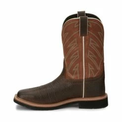Promo 👍 Justin Men's Dalhart Waterproof Western Work 🥾 Boots - Soft Toe Brown 😀 -Justin Shop unnamed file 968