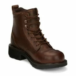 Best reviews of 🤩 Justin 👩 Women's Reamy Waterproof Work 🥾 Boots - Nano Composite Toe Brown ⭐