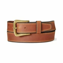 New ๐ Justin Men's Carson Work Belt Brown ๐ฏ