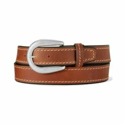 Buy ๐ Justin Men's Brown Dustin Work Belt โ