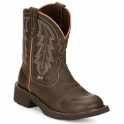 Top 10 🔔 Justin 👩 Women's Lyla Western 🥾 Boots - Round Toe Brown 🥰